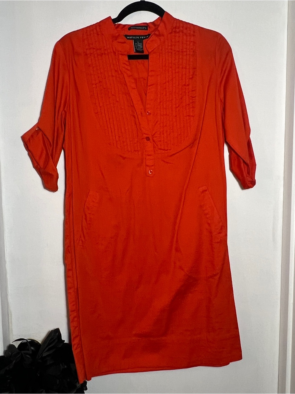 Antilia Femme Orange Shirt Dress